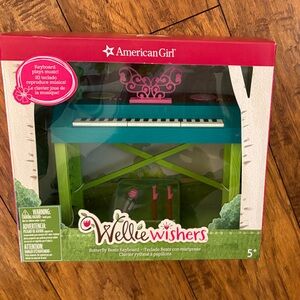 American Girl WellieWishers Green and Pink Toy Piano